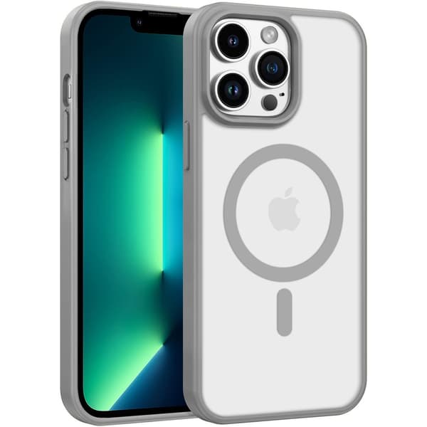 iPhone 15 PRO Cover MagSafe Color Clear - Grå