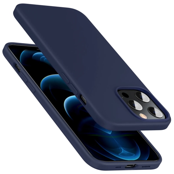 iPhone 13 Pro Max Silikoni Liquid Suojakuori - Kestävä oranssi