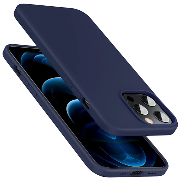iPhone 14 PLUS Skal - Silikonskal Mörkgrå grå