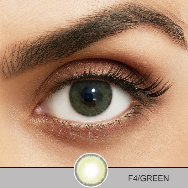 Farvede linser - Foggy 2 Series - 12 måneder - Grøn Green