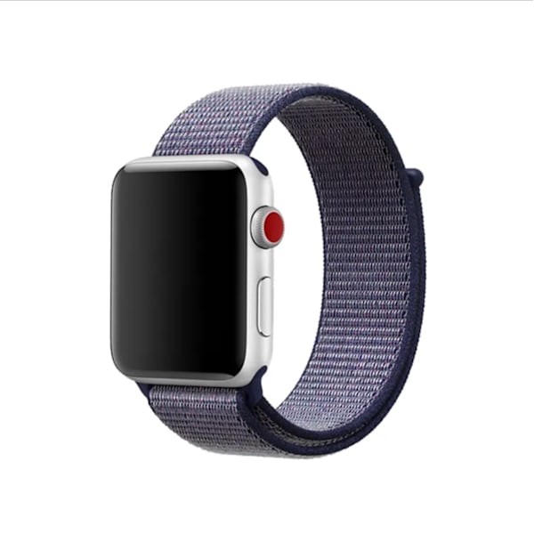 Urheilullinen ja mukava nylonranneke - Apple Watch 42mm/44mm/45mm/46mm/49mm - Musta musta