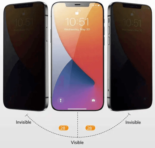 2-Pack iPhone 13 Mini Skärmskydd Privacy i Premium Härdat Glas