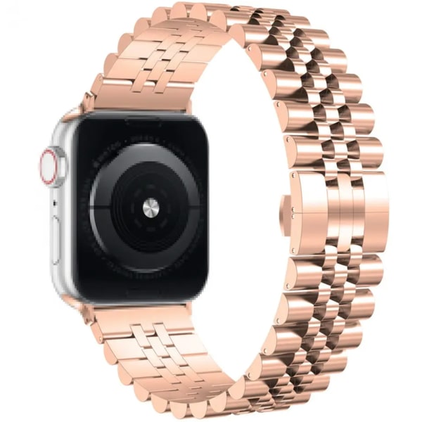 Stainless Steel Royal Bracelet Apple Watch Armband - Elegant & Stilig - Till 42 mm / 44 mm / 45 mm / 49 mm - Välj Färg! Svart/ Guld