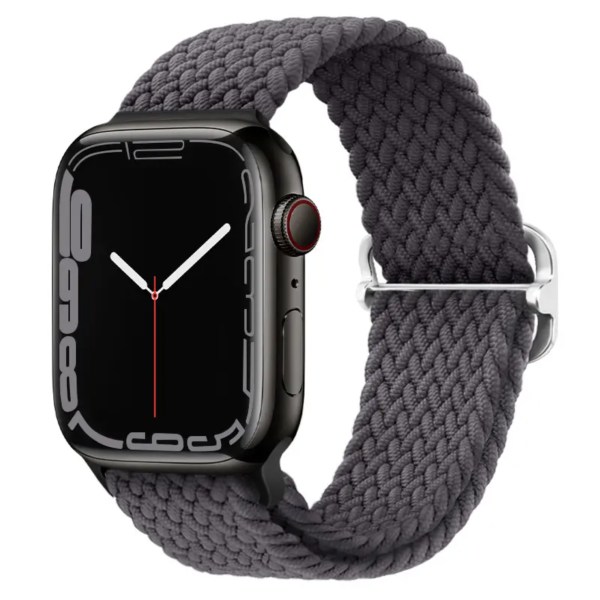 Apple Watch Armband Vävd 42mm / 44mm / 45mm  / 49mm - Elastisk Armband Blå