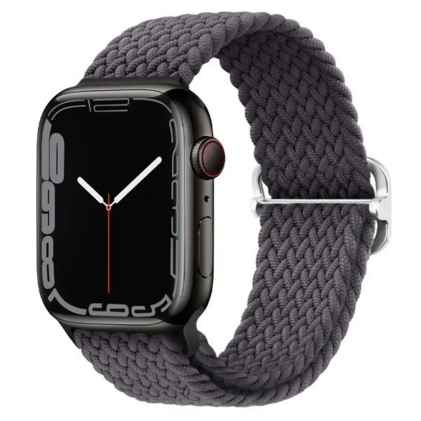 Elastisk Armband Vävd Apple Watch 38mm / 40mm / 41mm - Svart Mixfärg Svart Mixad 