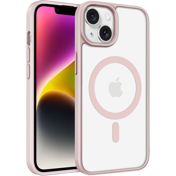 iPhone 14 Cover MagSafe Color Clear - Pink