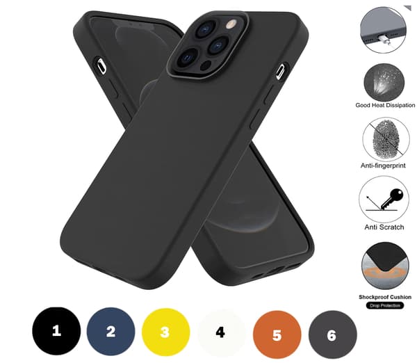 iPhone 14 Skal Silikonskal - Gul gul
