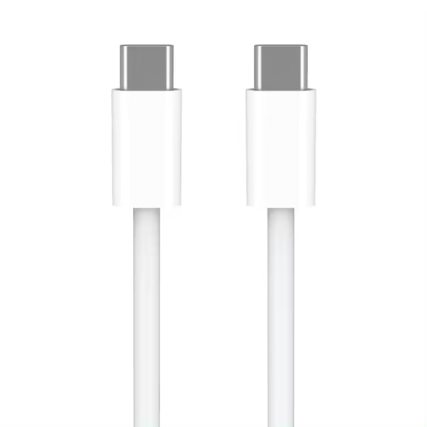 iPhone Hurtigoplader - 1M USB-C til USB-C - Opladnings- og synkroniseringskabel HVID hvid