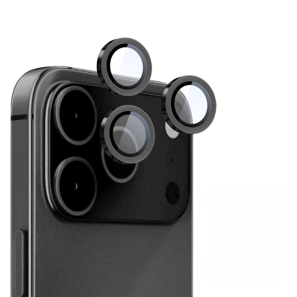 2-pakkaus iPhone 18 Pro Max -linssinsuojus, karkaistu lasinen kamerasuoja