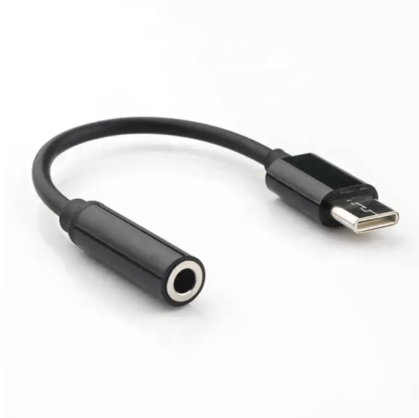iPhone 16 USB-C till 3.5mm Adapter - VIT svart