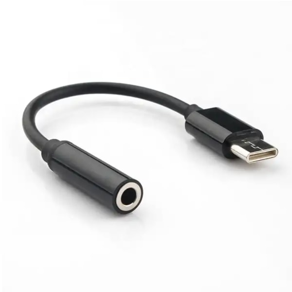 USB-C till 3.5mm adapter - Passar alla Samsung modeller (S21, S22, S23, S24 m.fl) SVART