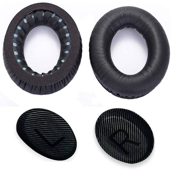 Korvatyynyt Earpads Bose QC45/QC35/QC25 - MUSTA