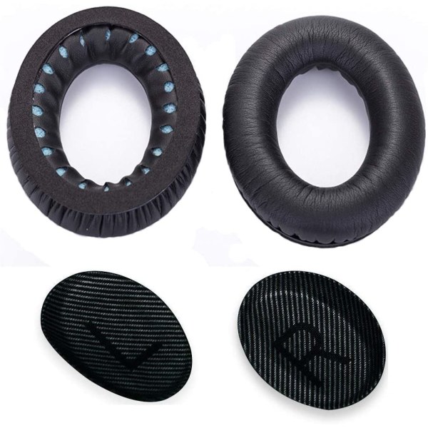 Öronkuddar Earpads Till Bose QC45/QC35/QC25 - SVART