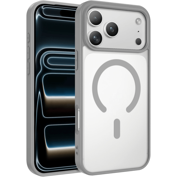 iPhone 17 PRO Cover MagSafe Color Clear - Grå