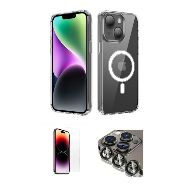 iPhone 14 Pro Skyddspaket  – Skal + Skärmskydd + Kameraskydd
