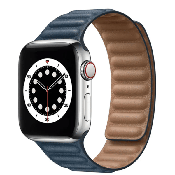 Læderrem til Apple Watch 38/40/41mm – Sort Svart