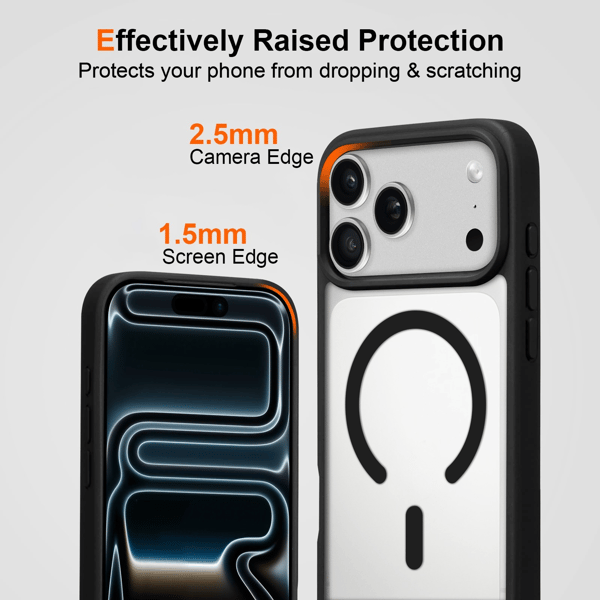 iPhone 18 Pro Max Kuori Magneettinen Läpinäkyvä Väri - Pinkki