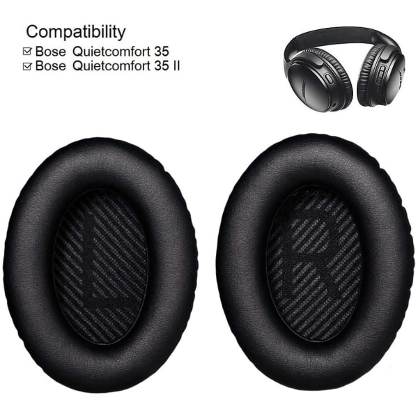 Bose QuietComfort/ Korvatyynyt - Moniväriset korvatyynyt - Yhteensopiva Bosen QC35/QC25/QC15/AE2 kanssa Mörkbrun