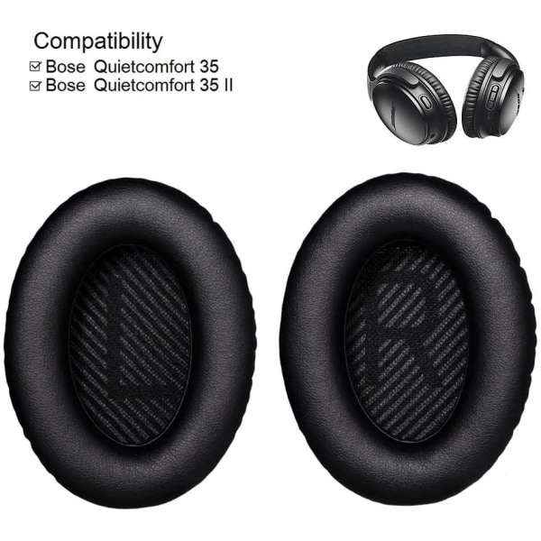Bose QuietComfort/ Ørepuder - Ørepuder i flere farver - Kompatibel med Bose QC35/QC25/QC15/AE2 Grå