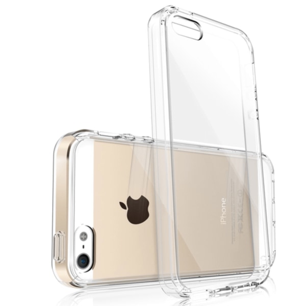 iPhone 5/5s Transparent i silikon skal