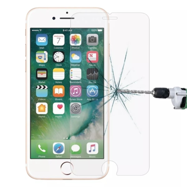 2-PACK iPhone 6/7/8 näytönsuoja Premium karkaistua lasia - naarmuuntumaton ja sormenjälkiä estävä