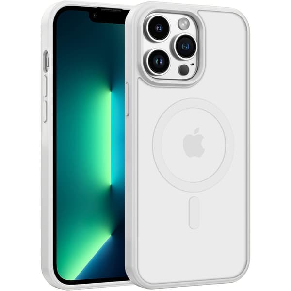 iPhone 15 Pro Max Skal Magnetiskt Color Clear - Vit