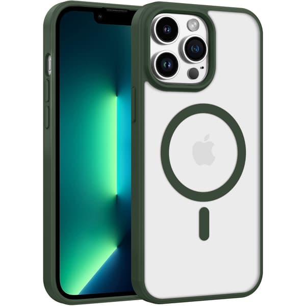 iPhone 16 PRO Kuori MagSafe Color Clear - Vihreä