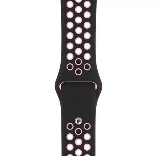 Apple Watch band i Sportarmband - Gummiband - Bekväm & Hållbar - Till 42 mm / 44 mm / 45 mm / 49 mm Svart / Rosa