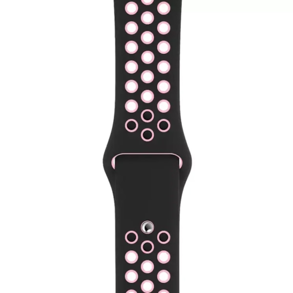 Sporty og Fleksibel Gummiarmbånd – Til Apple Watch 38mm/40mm/41mm - Sort black