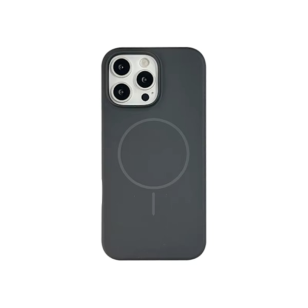 iPhone 15 Cover Silikone Magsafe - Sort sort