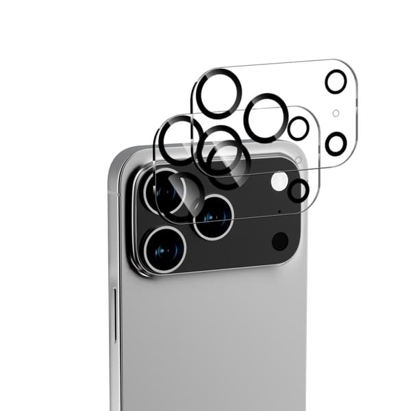 2-Pack iPhone 18 PRO Linsskydd Heltäckande Kameraskydd i Härdat Glas