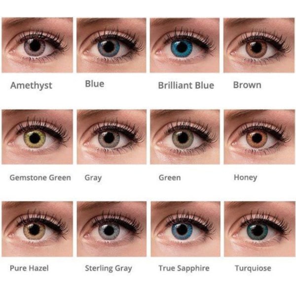 Färg linser |  12 månaders linser Ögonlinser |  ALLA FÄRGER Blue