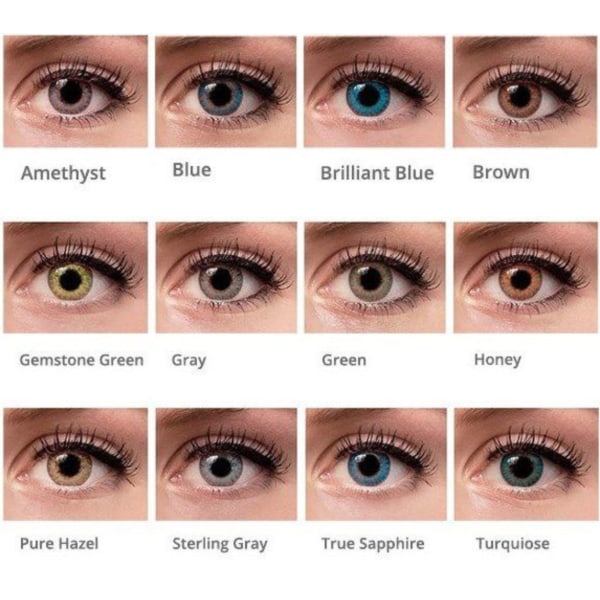 Farvede Linser – ColorBlends Series – 12 Måneder – Brilliant Blue Brilliant Blue	