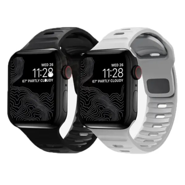 Strap Apple Watch band - Sport & Komfort - Till 38 mm/ 40 mm/ 41 mm - Välj Färg! Mörkblå
