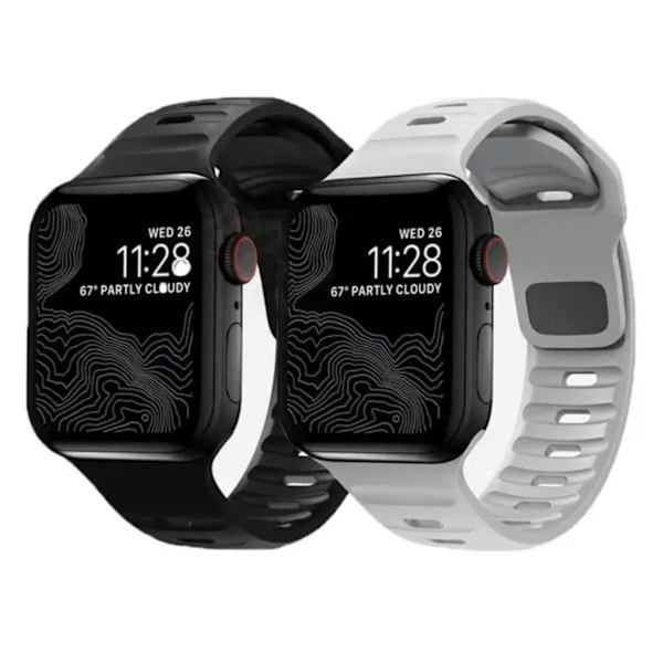Strap Apple Watch -ranneke - Sport & Komfort - Jopa 44mm/45mm/46mm/49mm - Tumman sininen Mörkblå