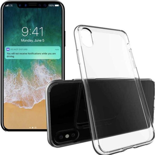 iPhone X/ iPhone Xs Cover - Transparent i Silikone