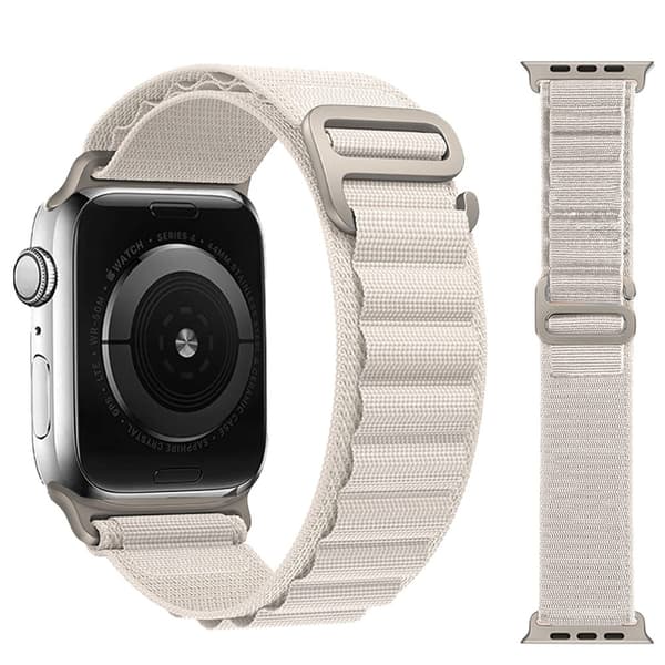 Sport Loop -nylonranneke Apple Watch 42–49 mm:lle – MUSTA