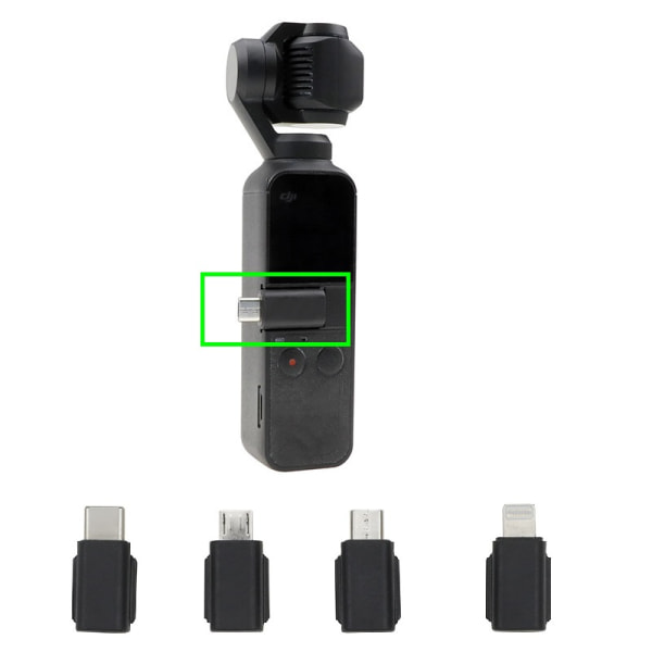 Dji Osmo Pocket Bluetooth Mobiladapter - Till USB C & Lightning (iPhone)