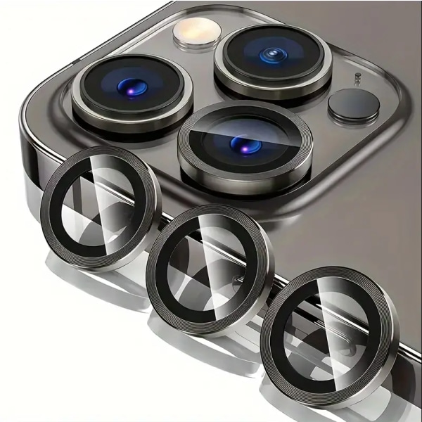 iPhone 13 Pro Max Lens Cover - Hærdet glas Kamera Cover - Beskyt dit kamera iPhone 13 Pro Max