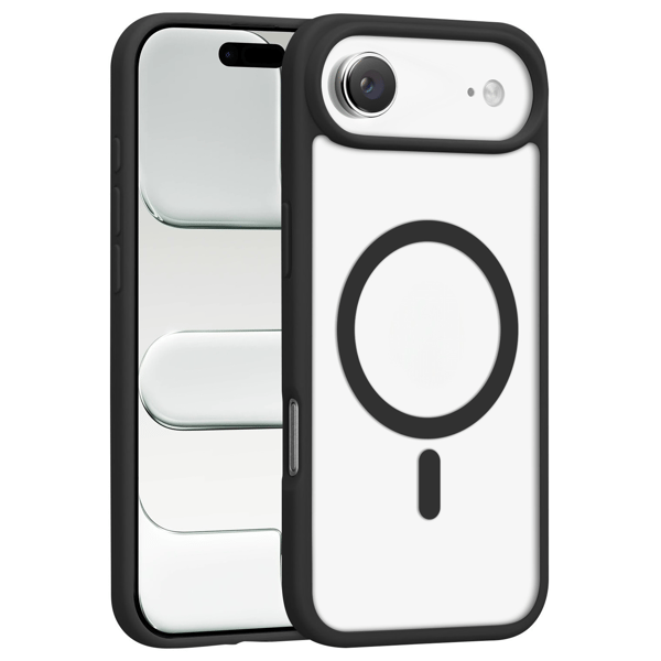 iPhone Air Cover Magnetisk Farve Klar - Sort