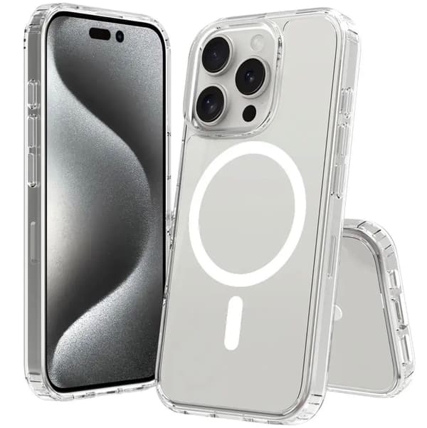 iPhone 16 Pro Max Cover Magsafe - Klar Transparent Stødbeskyttelse Slim Design