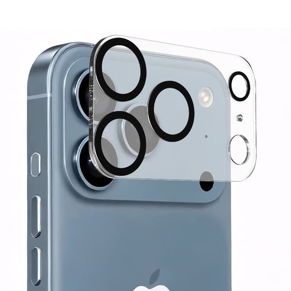 iPhone 17 PRO MAX Linsskydd Heltäckande Kameraskydd i Härdat Glas