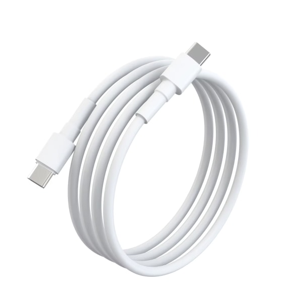 iPhone Hurtigoplader - 1M USB-C til USB-C - Opladnings- og synkroniseringskabel HVID hvid