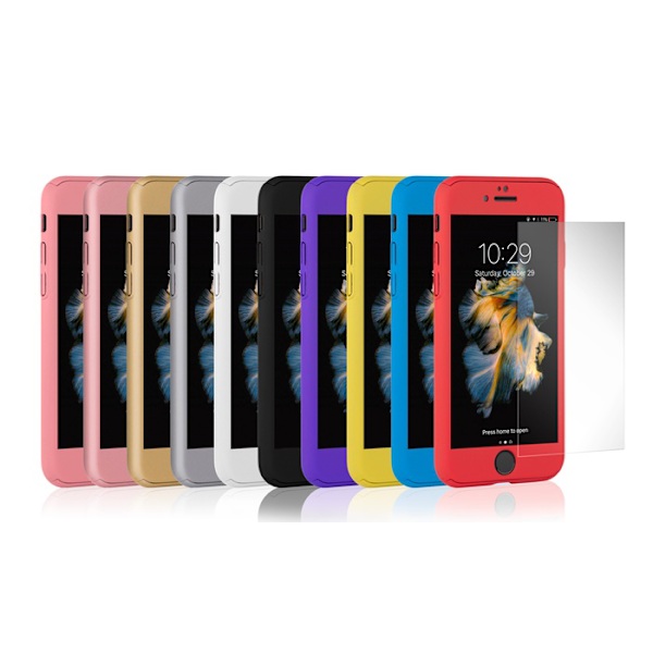 iPhone 6 / 6s |360° 3in1 FullCover Skal + 0.26mm - ALLA FÄRGER Silver
