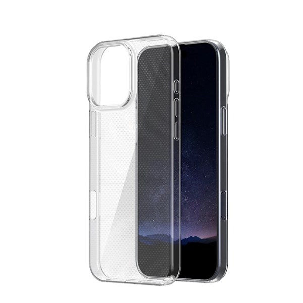 iPhone 16 Pro Max Skal - Genomskinligt Skyddande Stöttåligt