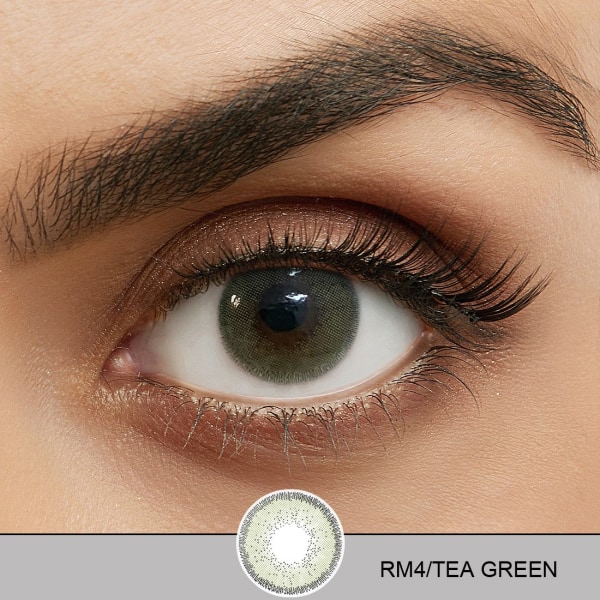 Värilliset linssit - Romance Series - 12 kuukautta - Tea Green Tea Green