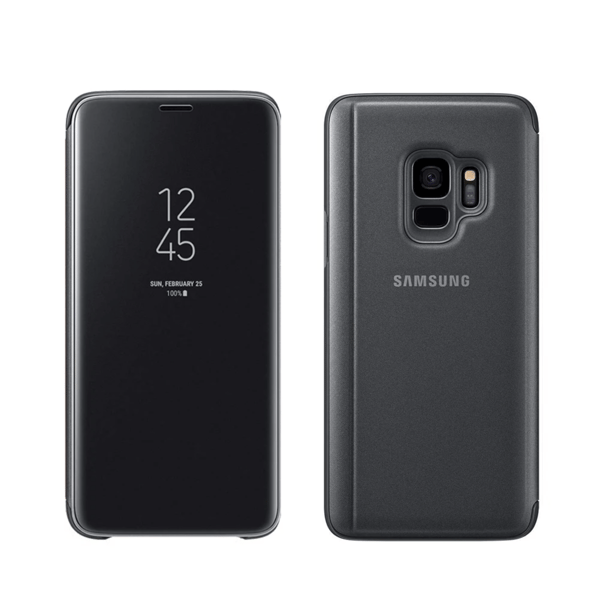 Samsung Note 9 Eksklusivt Etui Flip Cover - Clear View - SØLV sølv