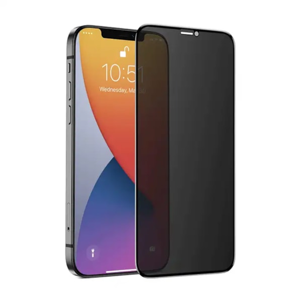 2-pak iPhone 13 Mini - Skærmbeskytter Privacy i Hærdet Glas