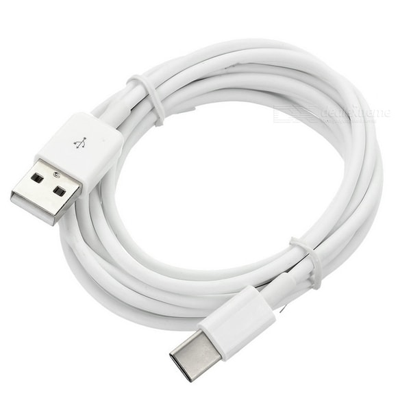 Oplader til Samsung S10 - 3 meter - Oplad & Synkroniser - HVID hvid