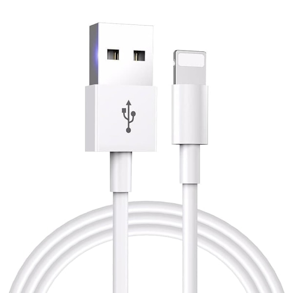 2-pack iPhone Laddare - 2 METER - Ladd & synk kabel